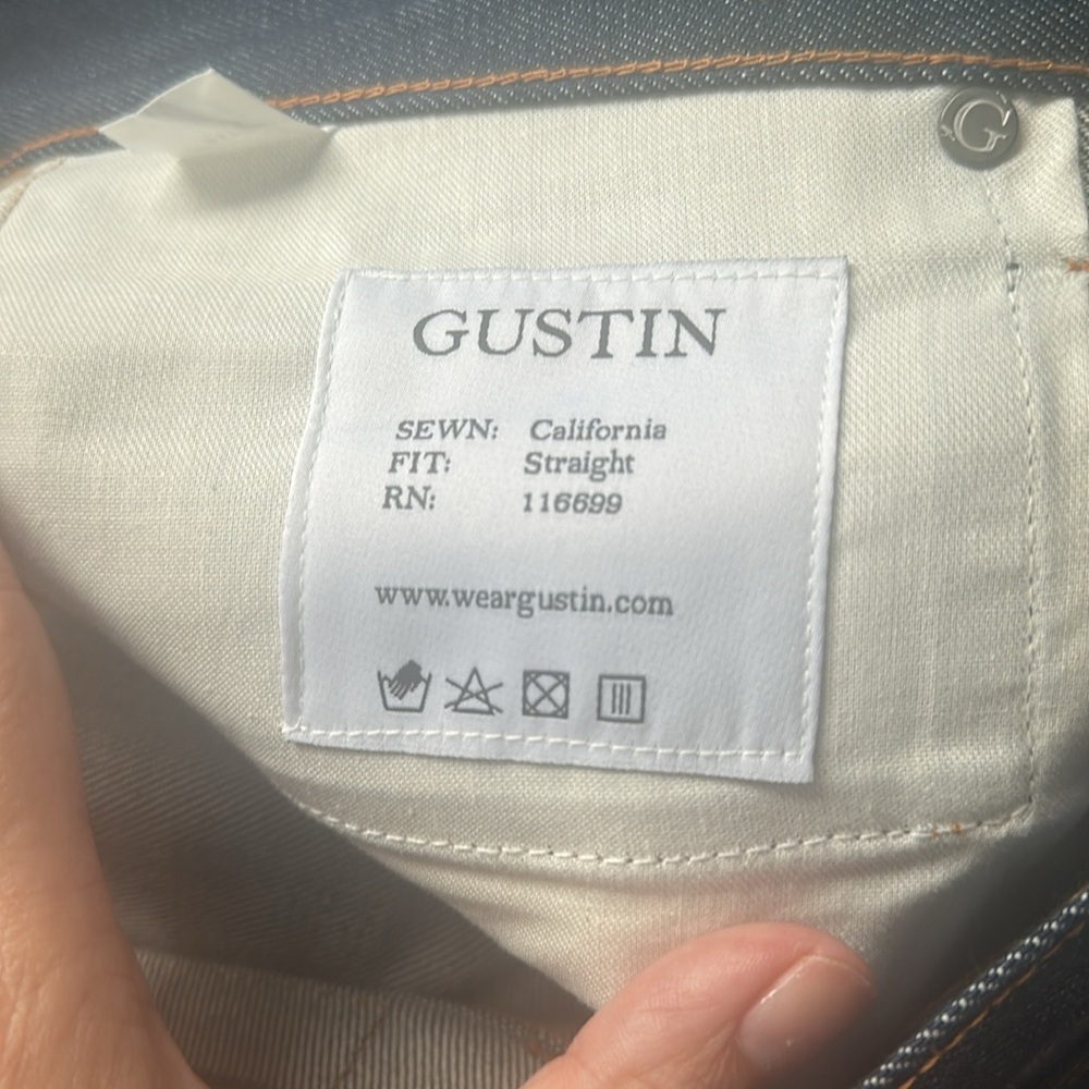 NWOT Gustin 1968 Straight Jeans Classic Style size 31 - Picture 8 of 12